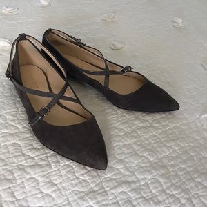 Gray Nine West Flats